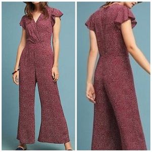 Anthropologie Bering Ruffled Jumpsuit